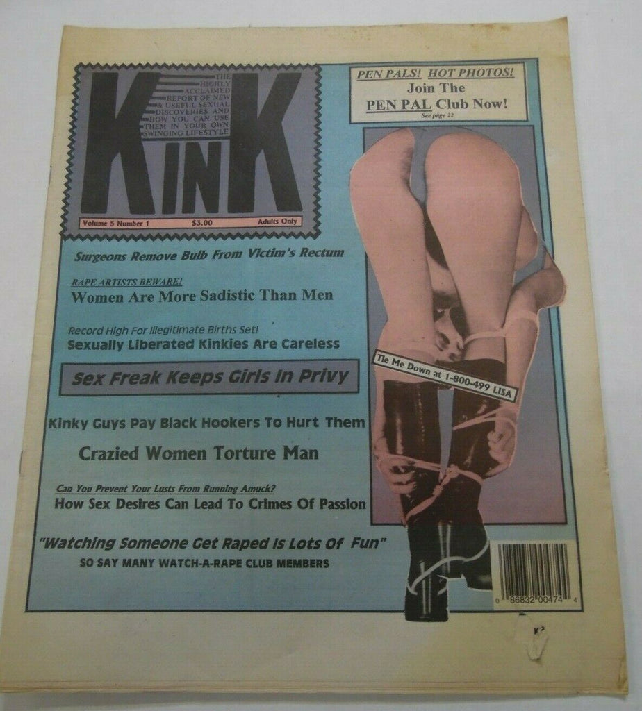 Kink Fetish Newspaper Hot Sex Desires vol.5 #1 1990 013020lm-ep