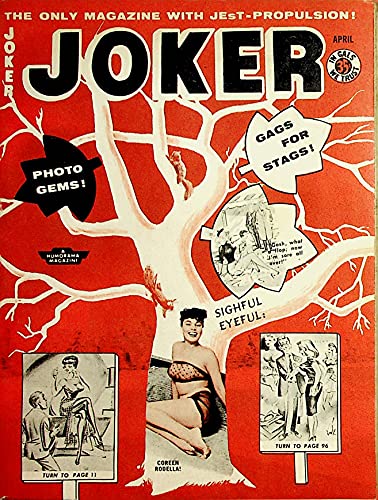 Joker Adult Digest Gags , Jokes and Women - Covergirl Cordeen Rodella April 1959