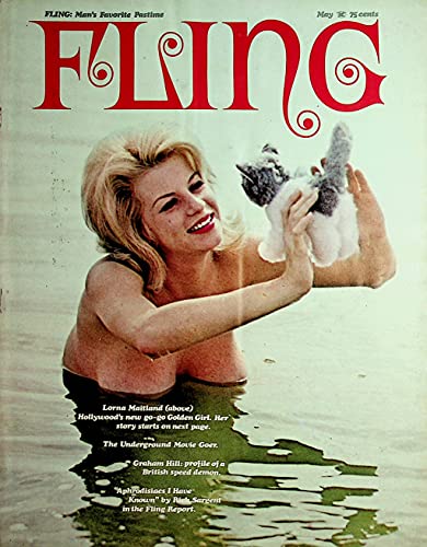 Fling Busty Men's Magazine Covergirl Lorna Maitland / Joan Brinkman May 1967