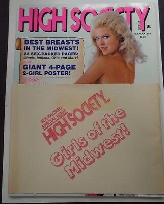 High Society Adult Magazine Best Breasts In Midwest! March 1983 122815lm-ep