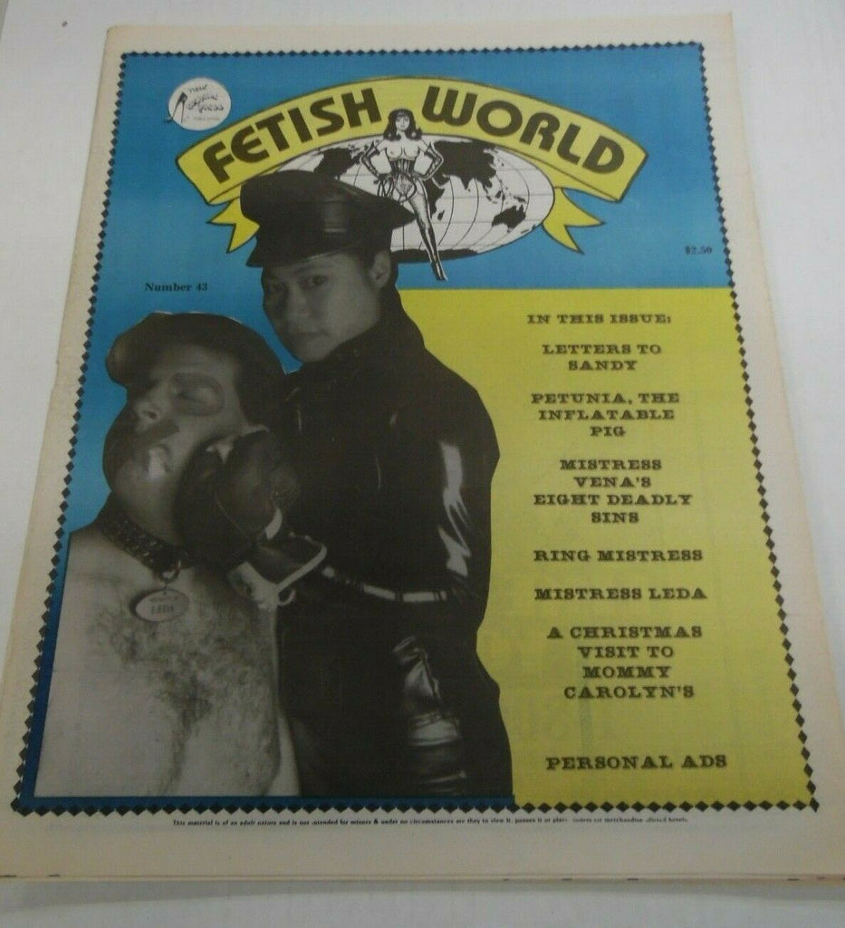 Fetish World Newspaper Mistress Vena #43 1993 121719lm-ep