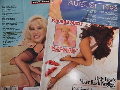 Lot of 2 Leg Show Magazines Betty Page 1993/1994 Readers Copy 101017lm-ep