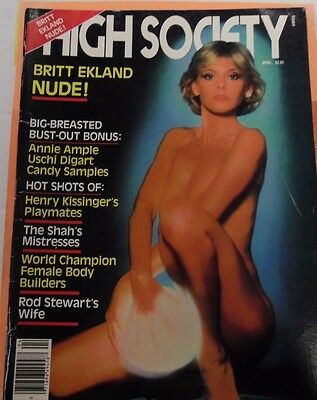 High Society Magazine Britt Ekland/Uschi Digart April 1981 030717mag lm-ep