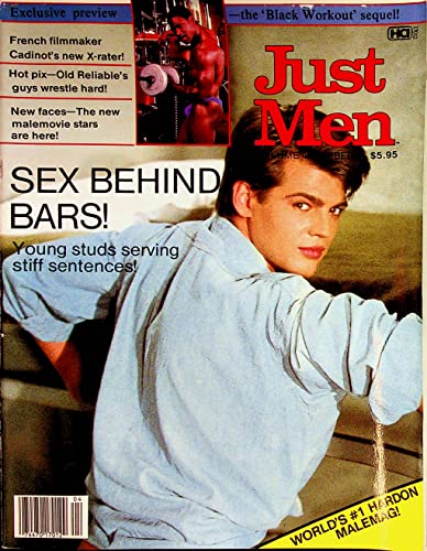 Just Men Gay Men's Magazine Cover Guy Jeff Stryker vol.4#4 1986