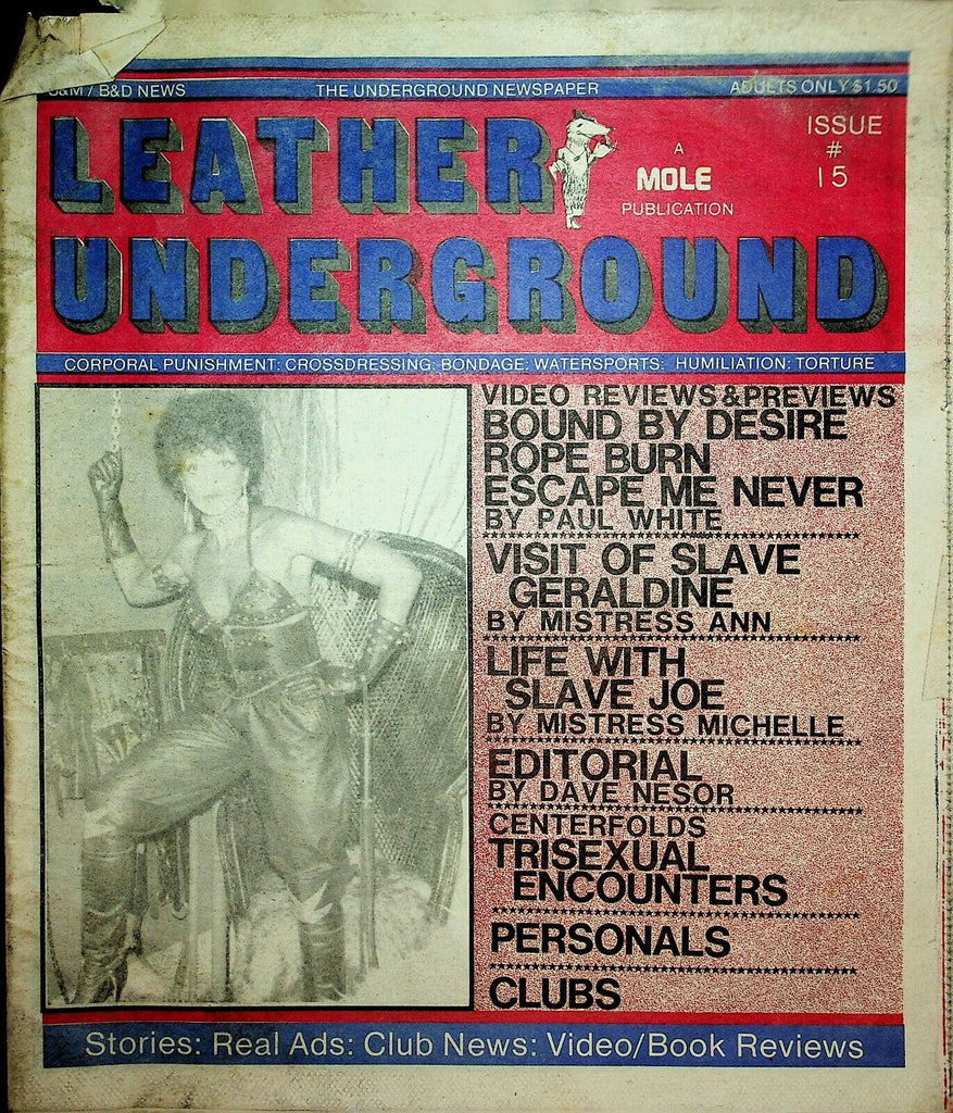 Leather Undergound Fetish Newspaper Bound By Desire #15 031220lm-ep