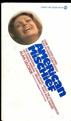 American Mischief Adult Novel by Alan Lelchuk 1974 Signet Book 032818lm-ep