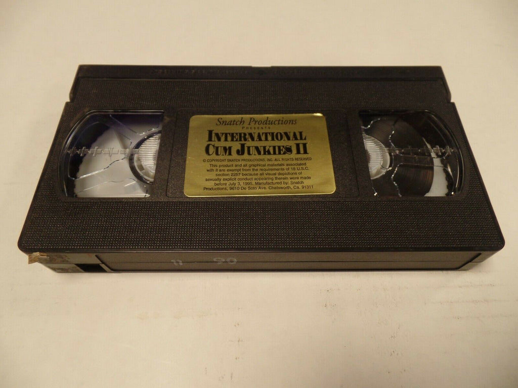 International Cum Junkies 2 Snatch Productions 1995 Adult VHS 051719AMP2