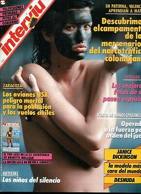 Interviu' Spanish Magazine Janice Dickinson #696 September 1989 050618lm-ep