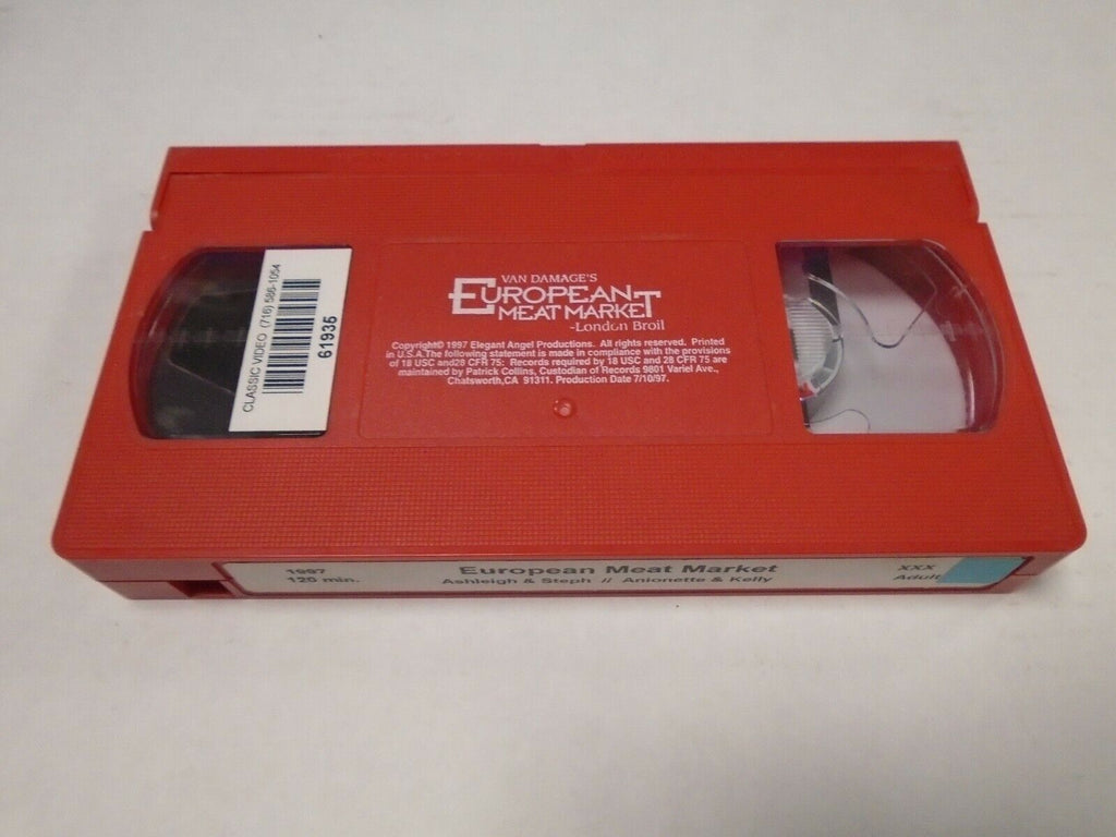 European Meat Market Ashleigh Steph 1997 120mins Adult VHS 031119AMP2