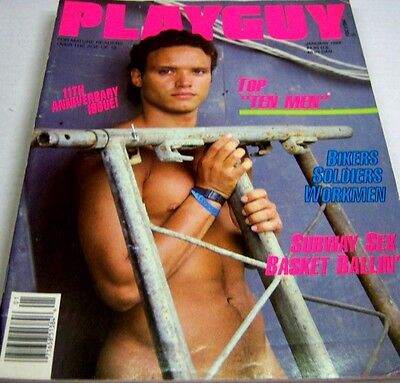 Playguy Gay Adult Magazine "Top Ten Men" January 1988 vg/cln 043013Lm-ep