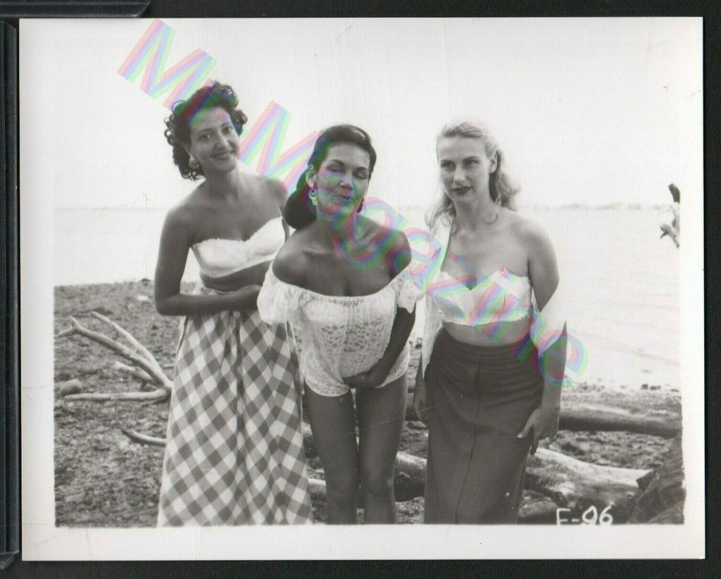 Vintage B&W Risque Pinup 4" x 5" Three Sexy Ladies Beautiful Cheesecake BC67