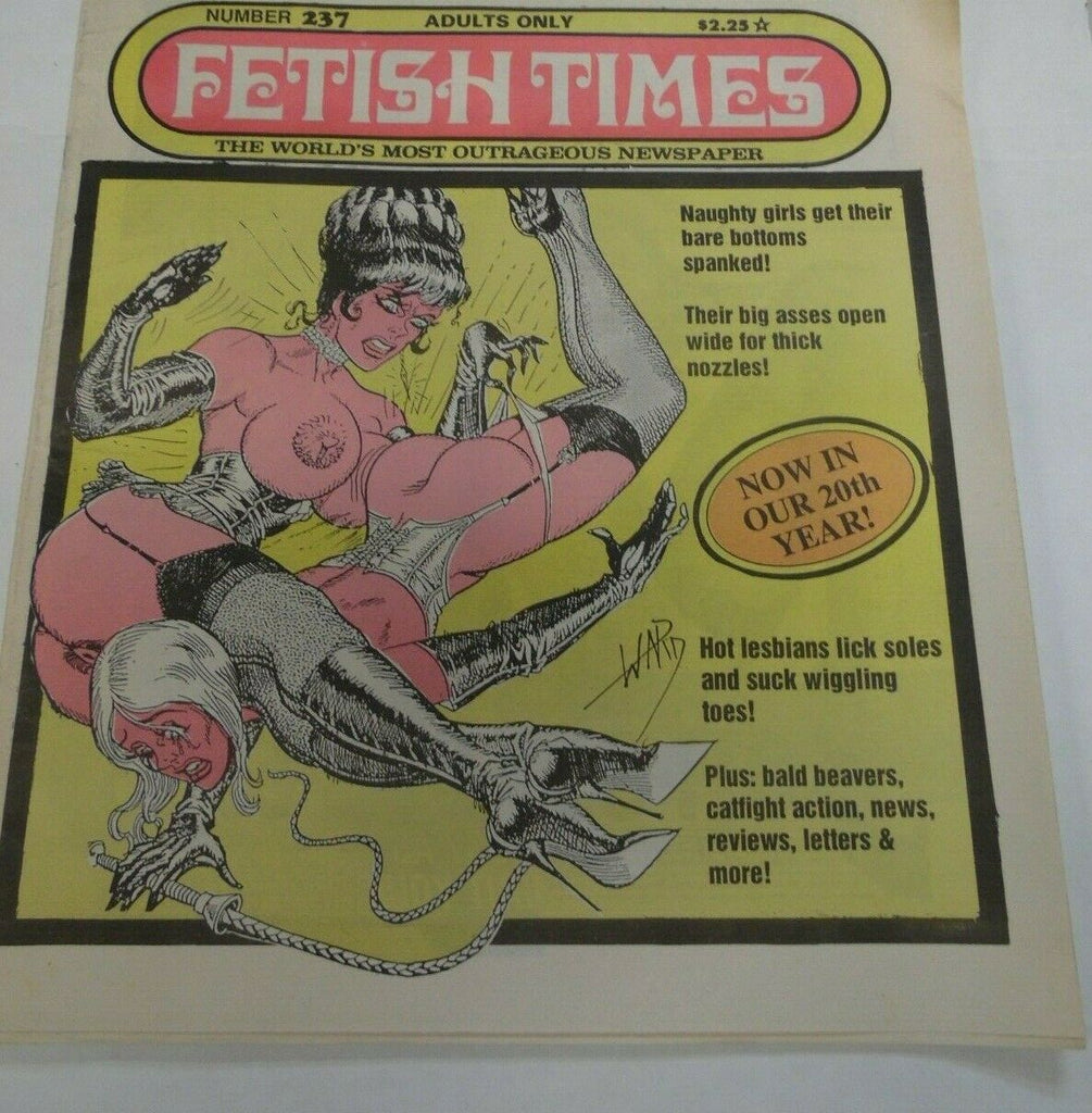 Fetish Times Newspaper Bare Bottoms Spanked #237 1993 120919lm-ep