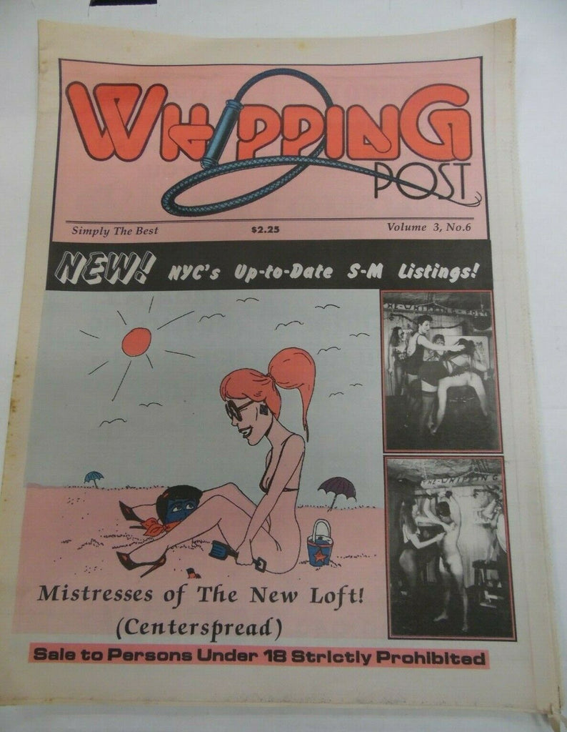 Whipping Post Newspaper Mistresses Of The New Loft vol.3 #6 1990s 120919lm-ep
