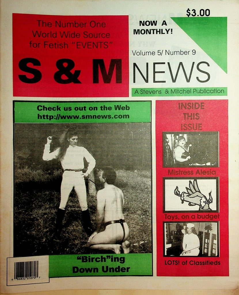 S & M News Newspaper "Birch"ing Down Under vol.5 #9 1998 030320lm-ep