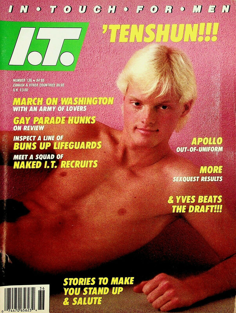 In Touch Gay Magazine Cover Guy Ken Atkins #136 March 1988 120620lm-ep2