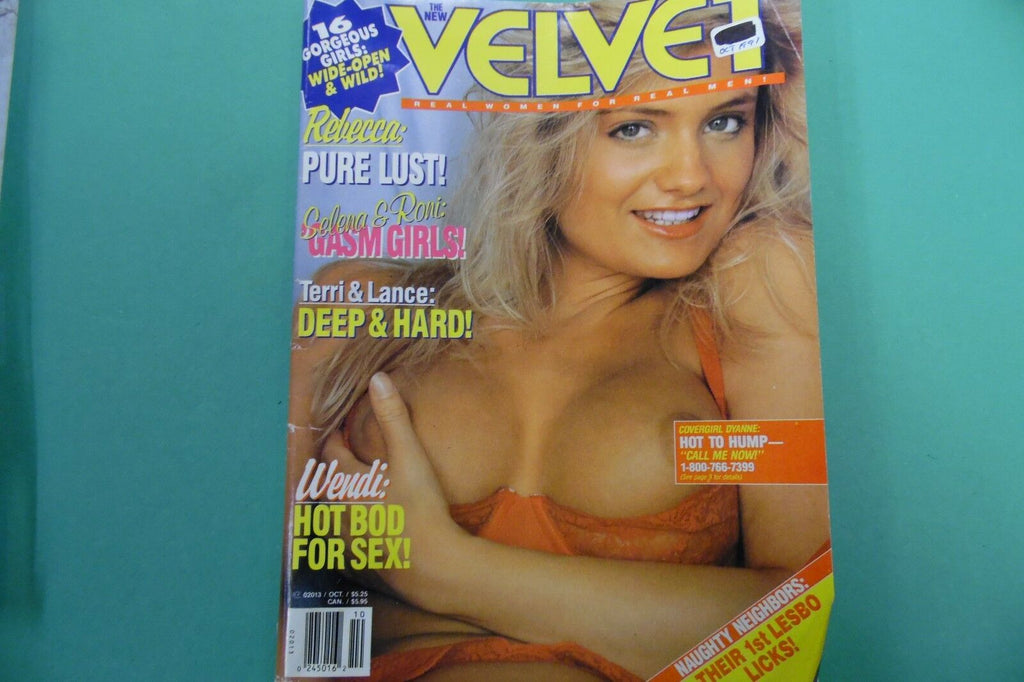 Velvet Busty Magazine Rebecca: Pure Lust! October 1991 120216lm-ep