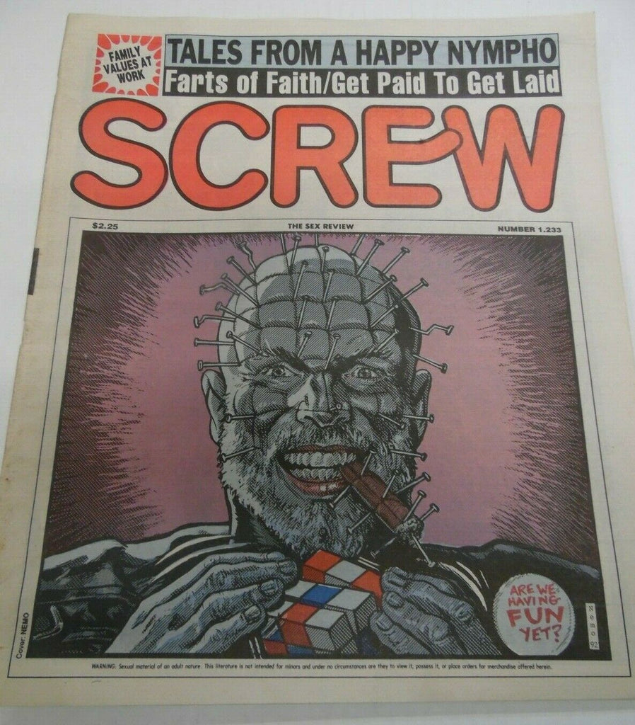 Screw Newspaper Liz Renay #1233 October 19, 1992 121719lm-ep