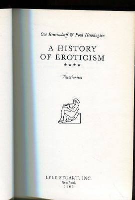 A History Of Eroticism Hardcover Novel 1966 Lyle Stuart Inc. 122313lm-epa