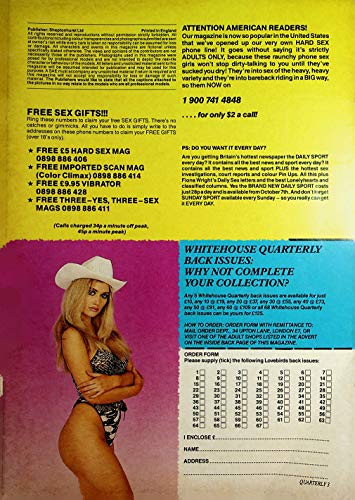 Whitehouse Quarterly Adult Magazine Trina 1990's