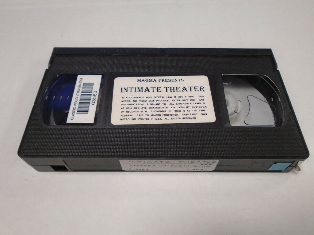 Intimate Theater Dressed Up Porn Star 1999 98mins Adult VHS 050719AMP