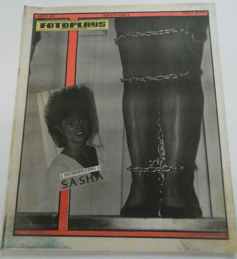Fotoplays Fetish Newspaper Sasha #16 1986 013020lm-ep