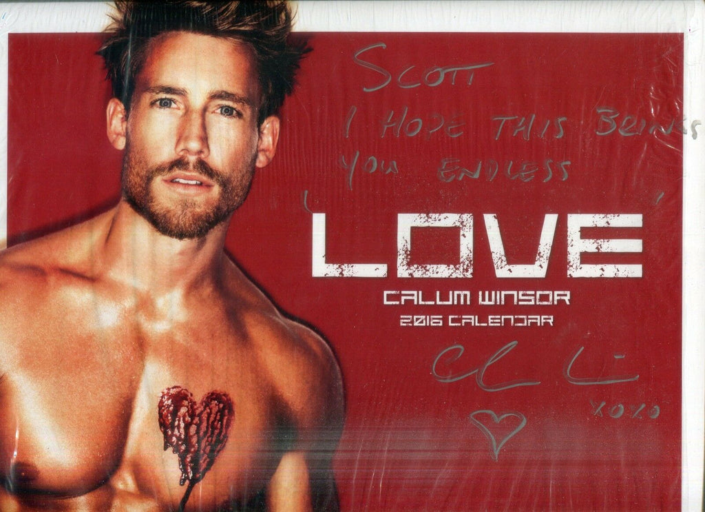 Unbranded Love Calum Winsor 2016 Calendar Signed! 010919lm-ep