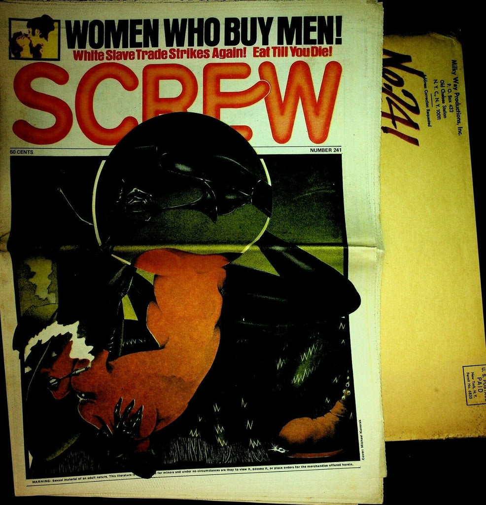 Screw Newspaper Women Who Buy Men #241 October 15, 1973 062420lm-ep