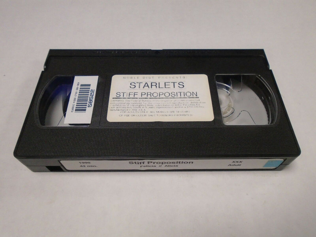 Stiff Proposition Felicia Alicia 1990 42mins Adult VHS 032019AMP