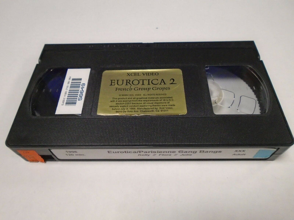Eurotica 2 French Group Gropes Kelly Flora 1996 120mins Adult VHS 022019AMP3