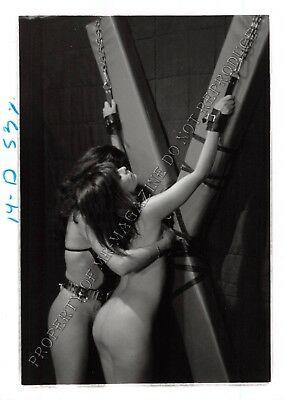 Adult Photo 1990s B&W 5x7 HOM Bondage Queen Ashley Renee Bound & Dominated 10YF