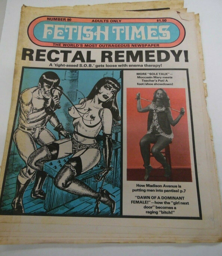 Fetish Times Newspaper Rectal Remedy #90 1981 122119lm-ep