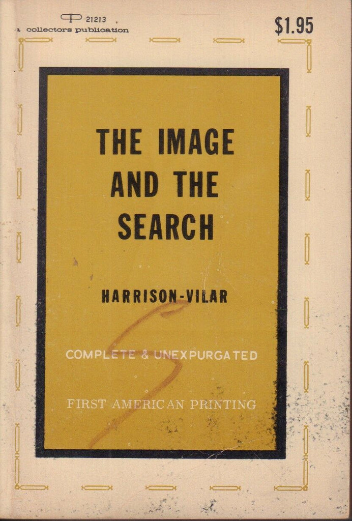 The Image and The Search Harrison Vilar Collectors 1968 Adult Book 041818DBEP