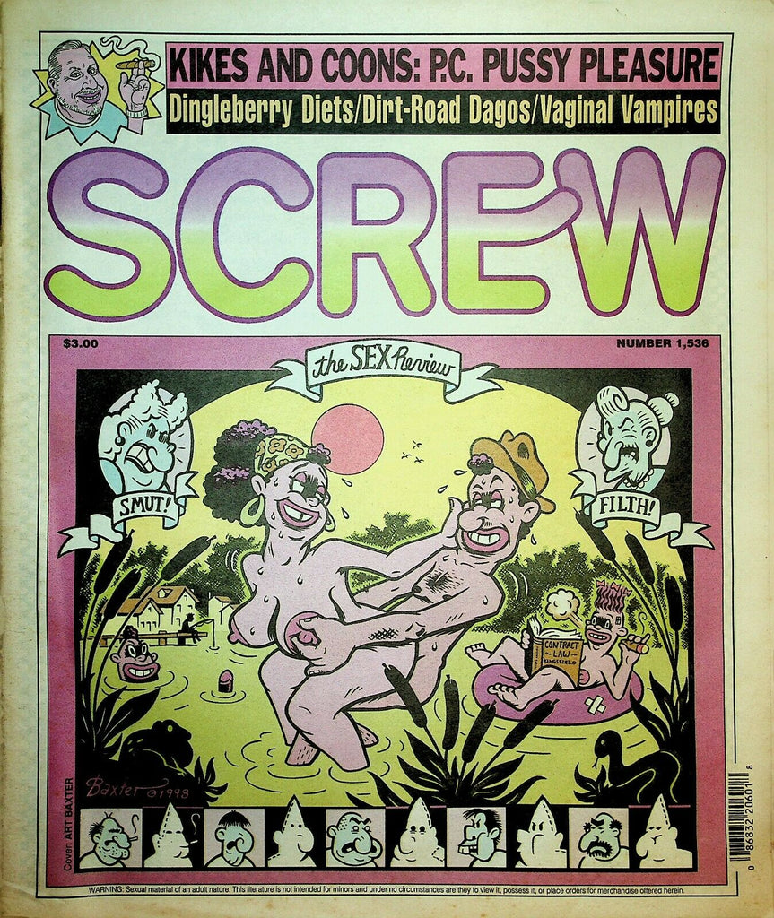 Screw Newspaper P.C. Pussy Pleasure #1536 August 10, 1998 030220lm-ep