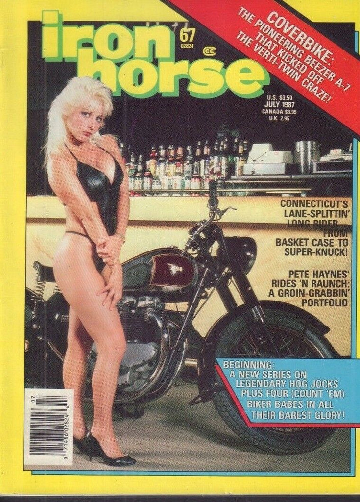 Iron Horse Adult Motorcycle Magazine The Beezer A-7 July 1987 051518REP