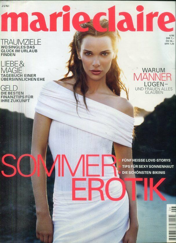 Marie Claire German Magazine June 1998 w/Nina Hartley Mailer 043019lm-ep