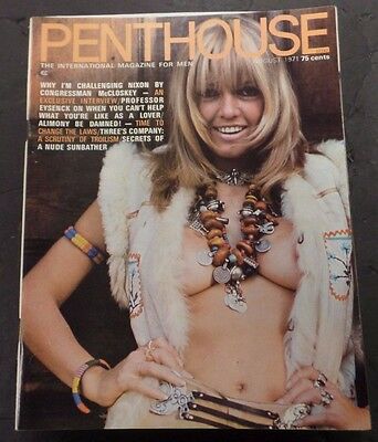 Penthouse Adult Magazine August 1971 ex 010616lm-ep - Used