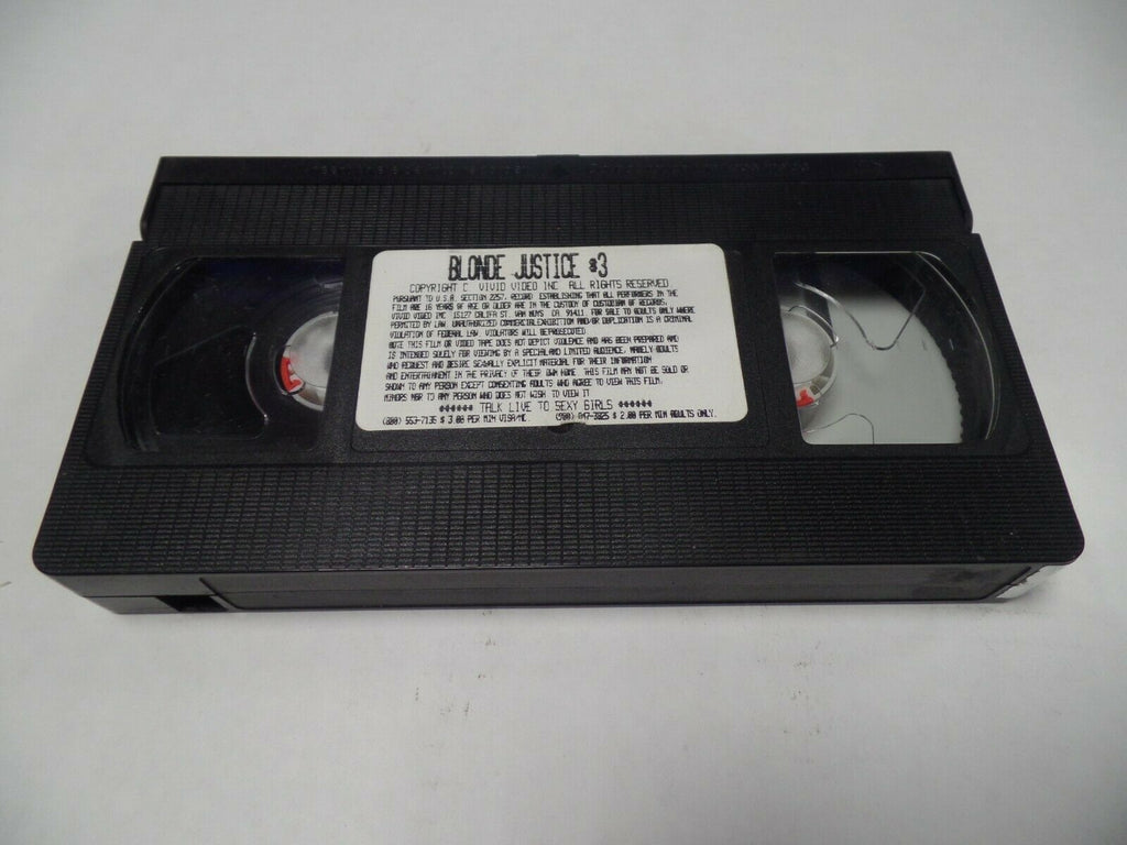 Blonde Justice #3 Vivid Video Adult VHS 051619AMP