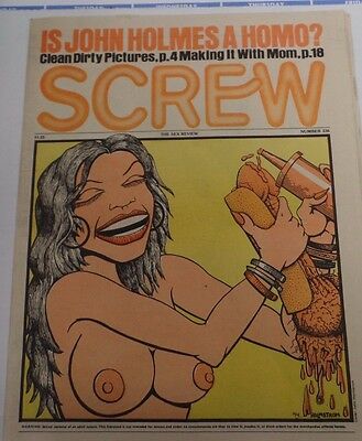 Screw Adult Newspaper Magazine John Holmes #336 1975 110315lm-ep