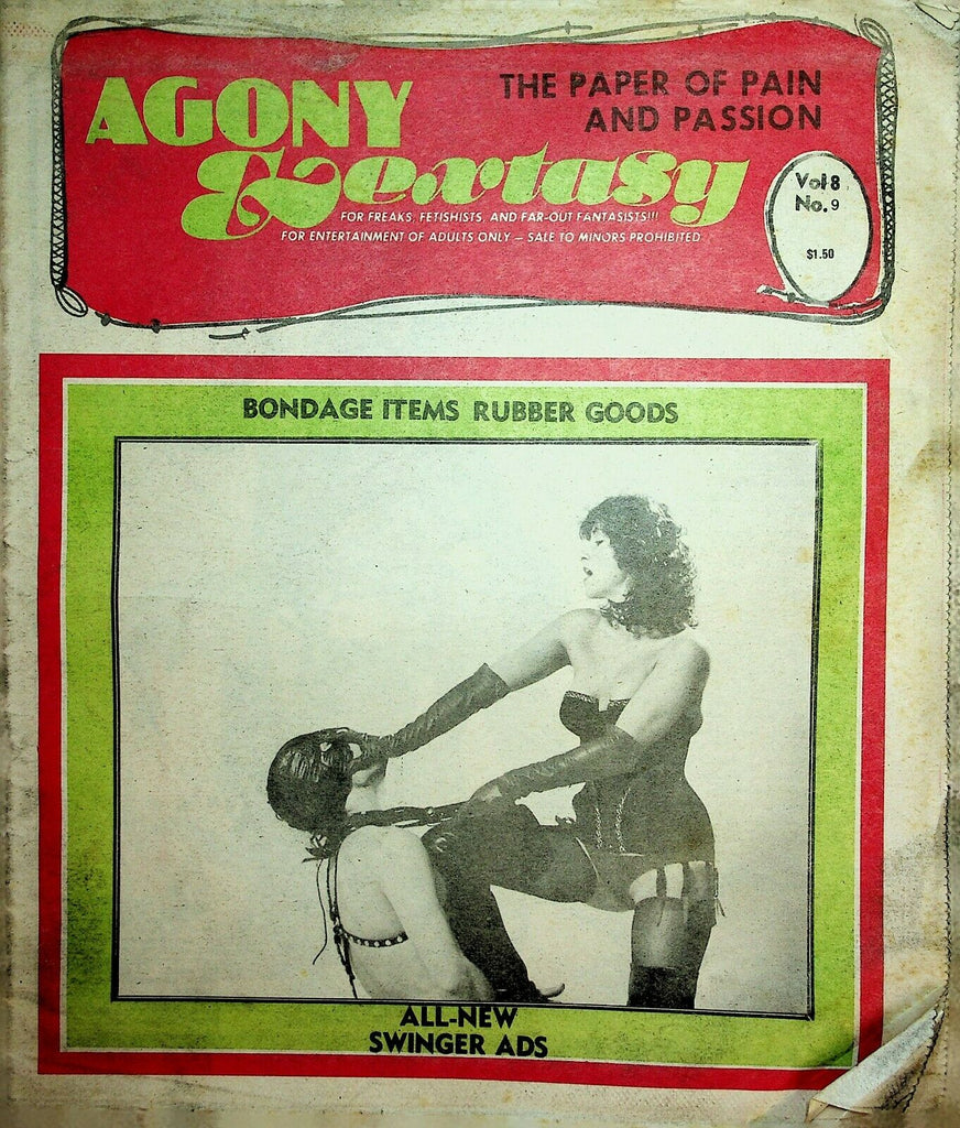 Agony & Extasy Newspaper Pain & Passion vol.8 #9 1981 031220lm-ep