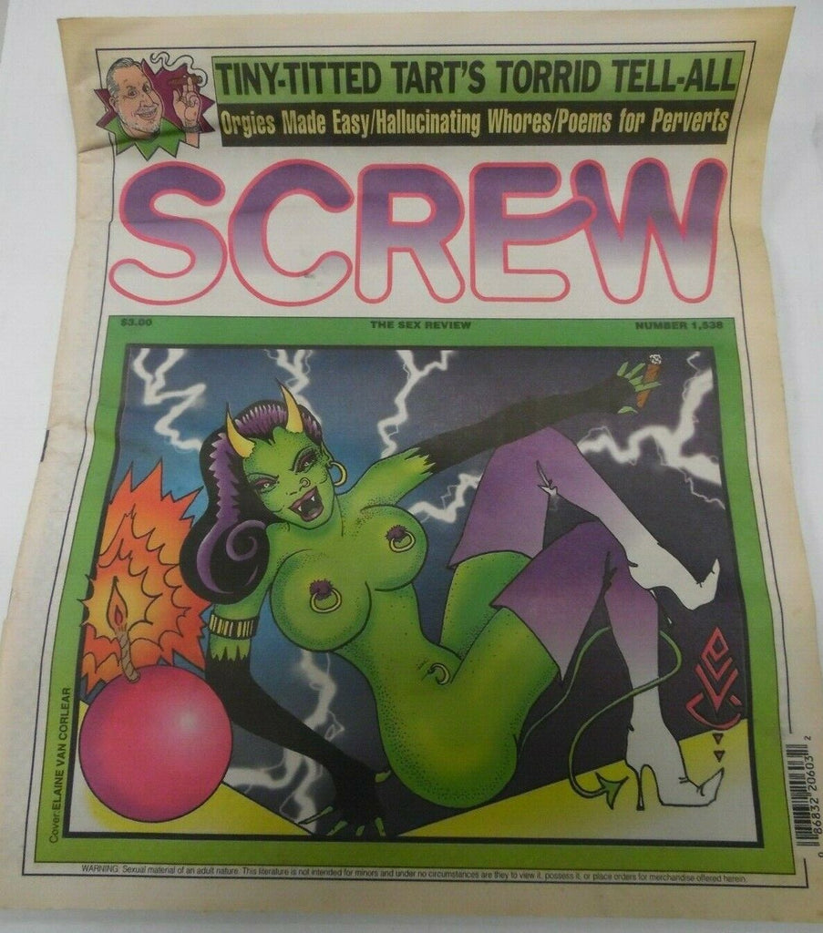 Screw Newspaper Nina Hartley #1538 August 24, 1998 012920lm-ep