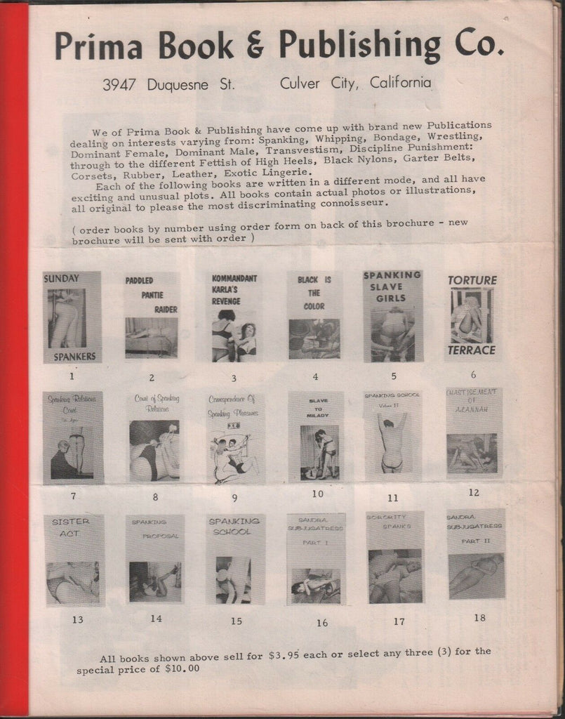 1960's Adult Catalog lot Jayne Mansfeild Paula Page Joan Brinkman 030618DBC - Used