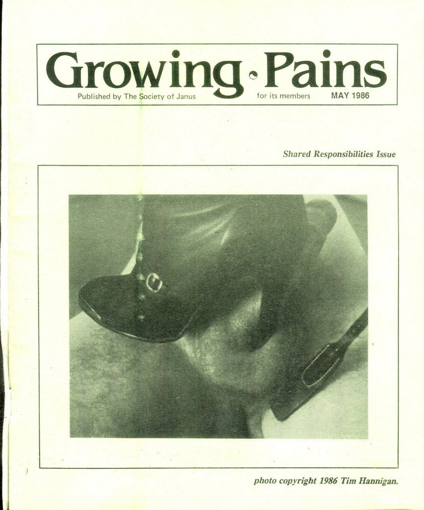 Growing Pains Fetish Newsletter May 1986 Society Of Janus 011019lm-ep