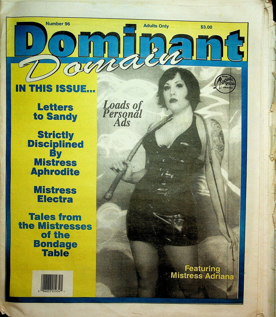 Dominant Domain Newspaper Mistress Adriana #96 2000 022520lm-ep