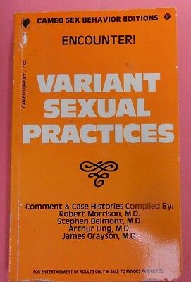 Variant Sexual Practices Novel by Robert Morrison, M.D. 1972 102213lm-epa