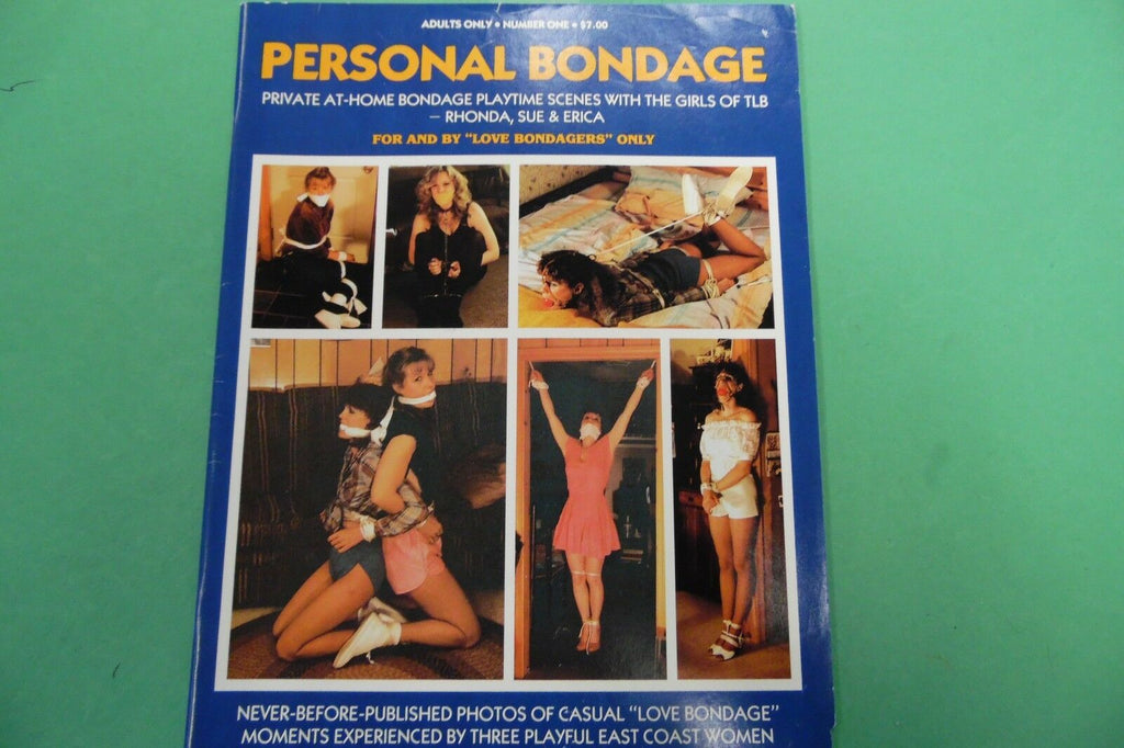 Personal Bondage Magazine Rhonda, Sue & Erica #1 July 1985 102816lm-ep