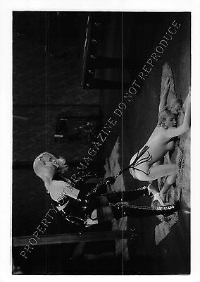 Adult 1990s B&W Photo 5x7 Bondage Beautiful Blonde Lesbian Bound Flogged 46PL