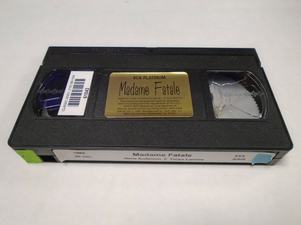Madame Fatale Nena Anderson Tanya Larivire 1989 90mins Adult VHS 040319AMP