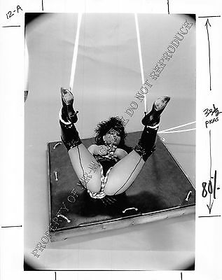 Adult B&W Photo 4.5x6” Print Bondage Busty Brunette MILF Bound & Whipped AA.12