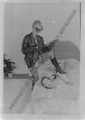 Adult Vintage B&W Photo 5x7 HOM Bondage Brunette Lesbian Bound & Dominated 1ie
