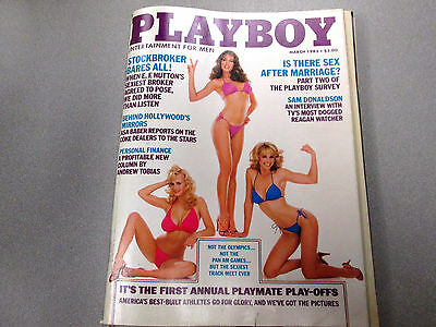 Playboy Adult Magazine Annual Playmate Play-Offs March 1983 gd 120814lm-ep - Used